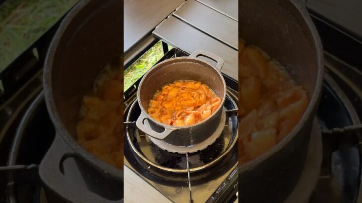 【簡単キャンプ飯】　鶏皮の味噌煮　#簡単レシピ #アウトドアグルメ #アウトドア料理 #煮る #キャンプ飯 #料理 #cooking #キャンプ #ソロキャンプ #鶏皮の味噌煮
