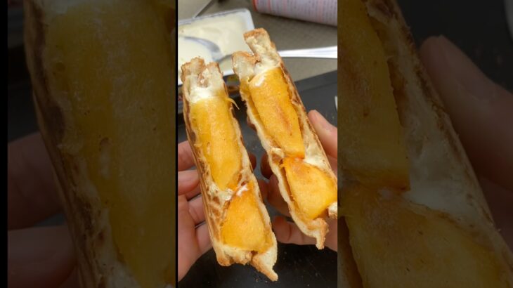 秋サンド！🍁 #キャンプ飯  #アウトドアグルメ #簡単レシピ  #簡単料理  #アレンジレシピ #飯テロ #cooking #ホットサンドメーカー