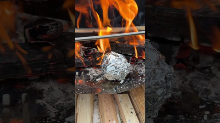 【キャンプでおつまみ】シンプルなじゃがバターが美味い。 #アウトドアグルメ #cooking #おつまみ #簡単レシピ #food #料理 #アウトドア