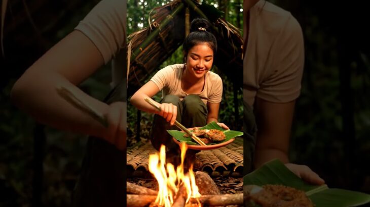 森で作る至高のキャンプ飯！簡単×超うまいアウトドア料理 #food #foodie