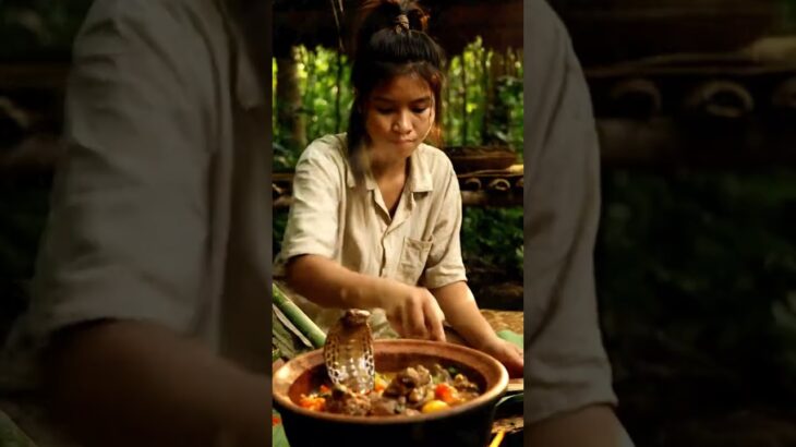 森で料理してみた！自然の中で最高の一品 #food #foodie