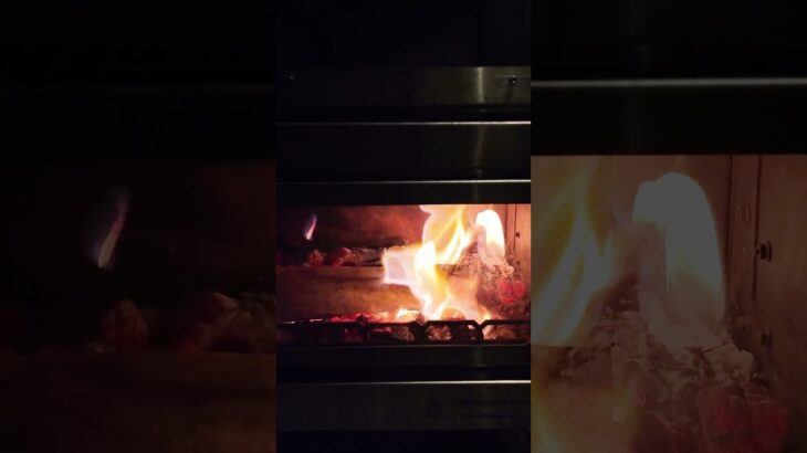 今年も薪ストーブはじめました #薪ストーブ #キャンプ飯 #shorts