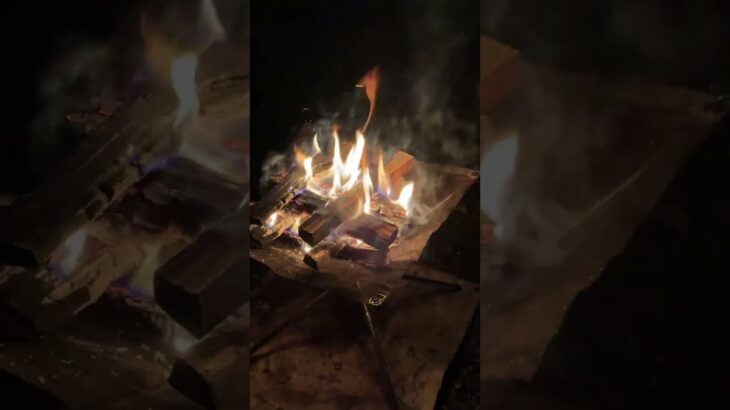 ぼっちキャンプ。焚き火のみ、時々料理するかも