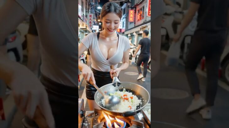 街角で女の子が簡単レシピを挑戦！ #料理動画 #簡単レシピ #手作り