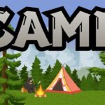 【キャンプごっこ🏕️】テント設営から料理まで🥘