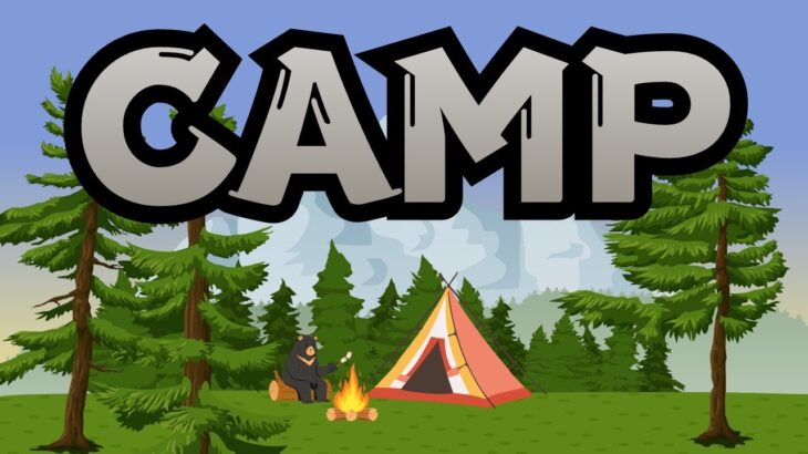 【キャンプごっこ🏕️】テント設営から料理まで🥘