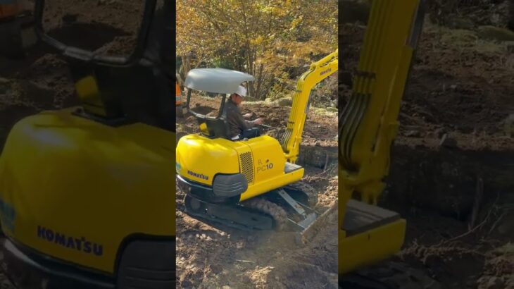 ユンボ初心者がキャンプ場開拓 #キャン録 #キャンロク #キャンプ #ドキュメンタリー