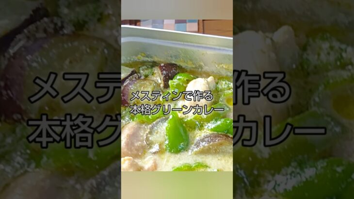 【キャンプ飯】メスティンで簡単！本格グリーンカレー🌶️