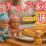 ミニチュア家族の1週間#ミニチュア #おじさん #料理 #家族 #キャンプ #水族館