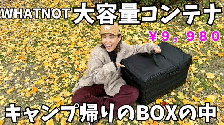 【NEWギア】めっちゃ悩んで大容量のキャンプコンテナ購入！ファミキャン帰りの中身はこんな感じ！！【ワットノット】