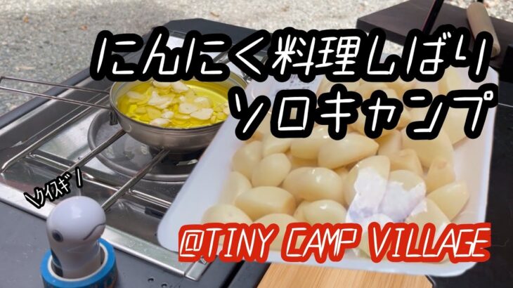 【TINY CAMP VILLAGE】ニンニク料理のソロキャンプ[2025/09/29]