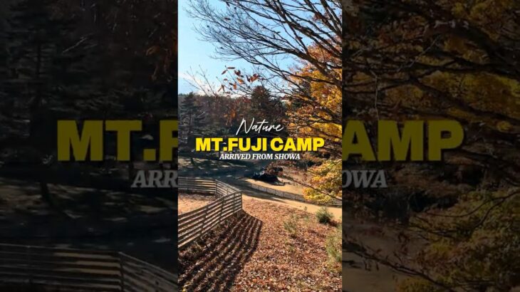 富士山を独り占め！絶景リゾートキャンプ体験🏕️#shorts