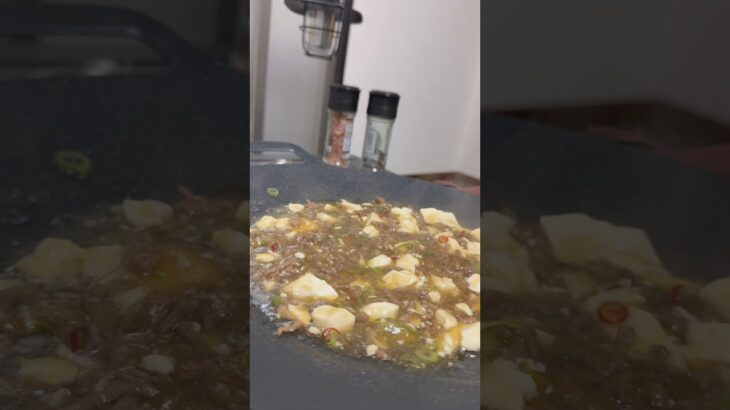 お家キャンプ飯麻婆豆腐#shorts#キャンプ #料理 #outdoors