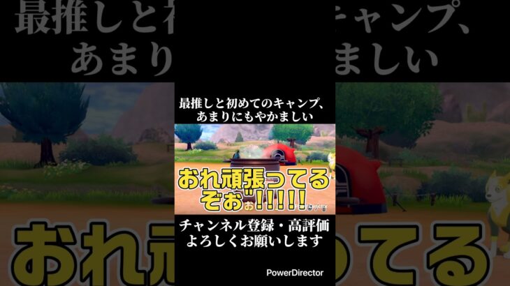 最推しポケモンと初めてのキャンプ、あまりにもやかましい料理。#ゲーム実況 #ポケモン #ポケモン剣盾 #切り抜き