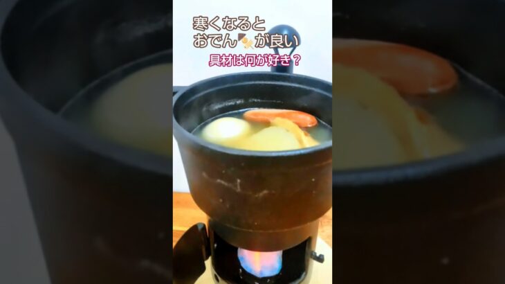 卓上キャンプ！？おでん🍢で温まる #キャンプ飯 #煮る #料理